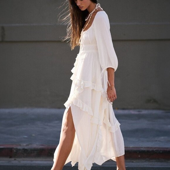 NWOT Free People In Your Dreams Maxi Dress Size Large - Picture 5 of 10